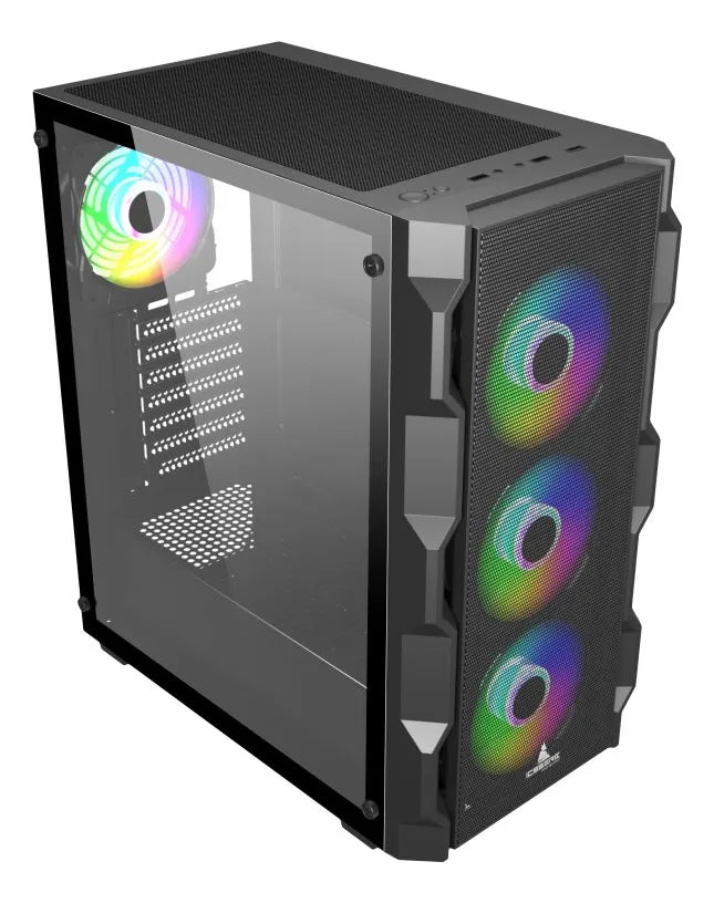 Gabinete Gamer Iceberg Titan M4 Eatx 4000d 7 Vent Incluidos Negro