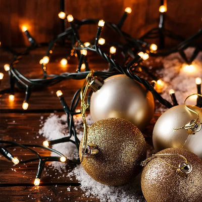 Instalación Navideña Decoración 300 Luces Cálidas Arbolito
