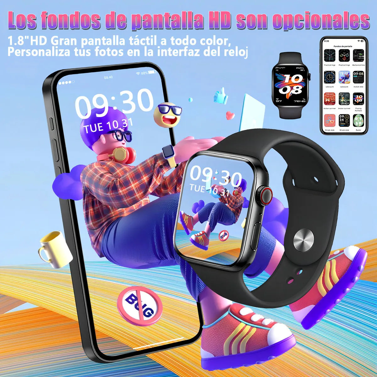 SmartWatch T900 Pro Max Color Negro
