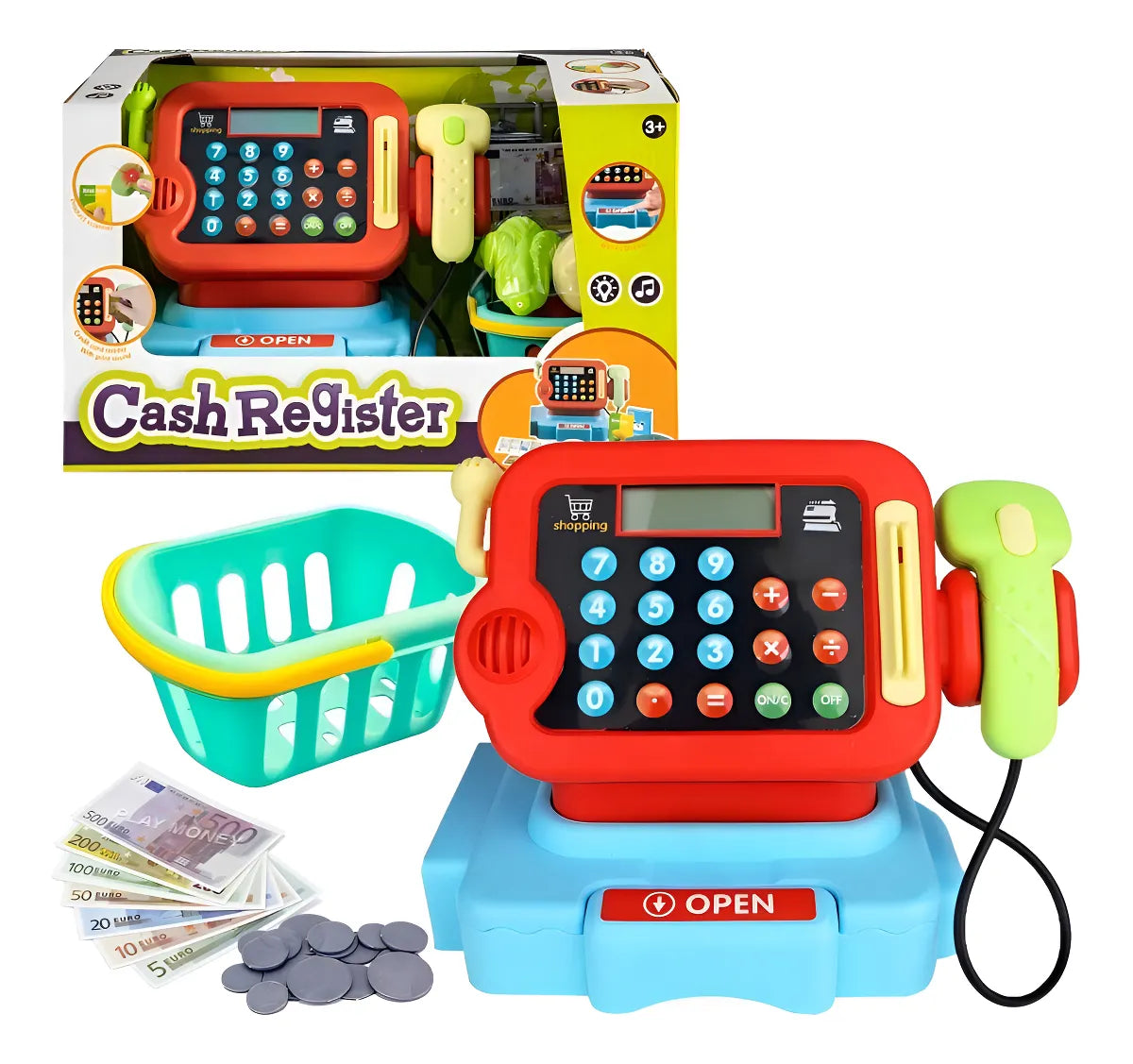 Caja Registradora Calculadora Niños Sonido Luces Lt8801-5c Color Lt8801