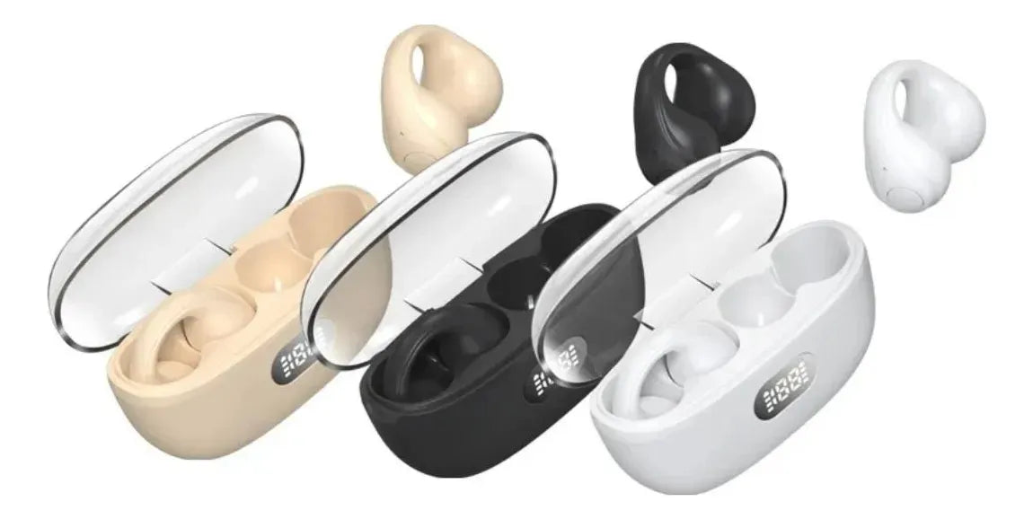 Audifono De Conduccion Osea Con Diseño Earcuff Blanco