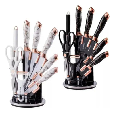 Set De Cuchillos Marmolizados
