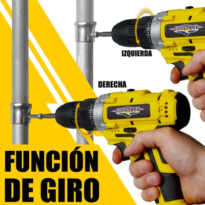 Taladro Atornillador Inalambrico 1360 Rpm Color Amarillo Frecuencia 60 rpm