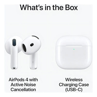Apple AirPods 4ta Generación con Cancelación de Ruido Color Blanco