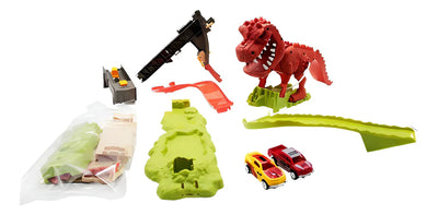 Pista Dinosaurio Lanza Carro Pikolin Toys Modelo 8899-91 Con Sonido Hot Wheels