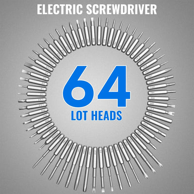 Mini Destornillador Eléctrico 3.7 V 72 En 1 Inalámbrico Port - Negro (72 Black) - Frecuencia