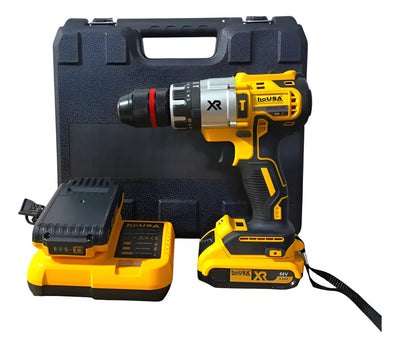 Taladro Inalambrico De 68v Poderoso Eficaz Tipo Industrial - Amarillo - 50/60