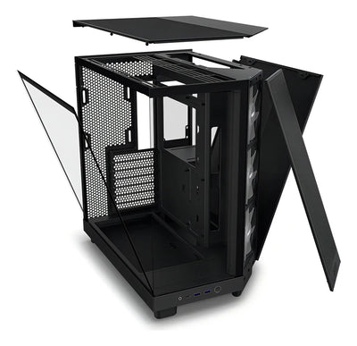 Gabinete Nzxt H6 Flow Rgb Negro Cc-h61fb-r1 3 Fan Rgb Atx