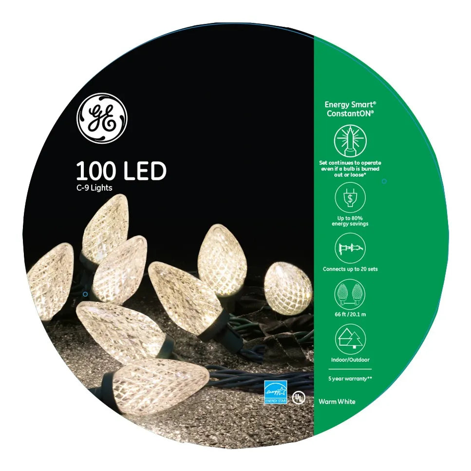 Extensión 100 Luces Navideñas Led General Electric 66