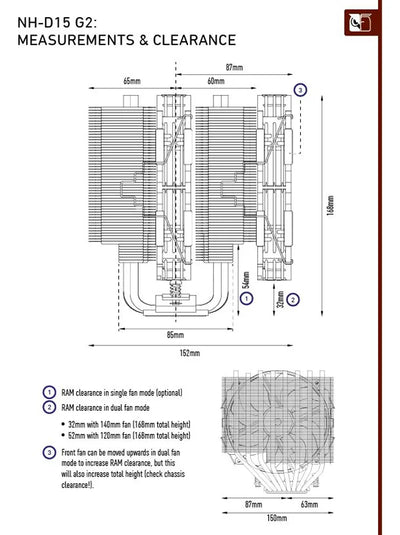 Disipador De Aire Noctua Nh-d15 G2 Hbc Cpu Intel