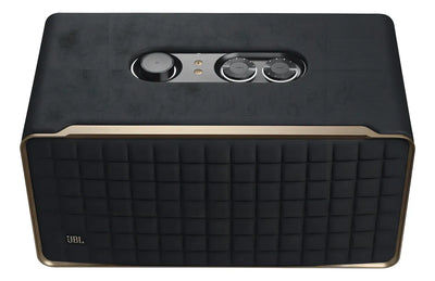 Parlante JBL Authentics 500 JBLAUTH500BLKAM portátil con bluetooth y wifi negra