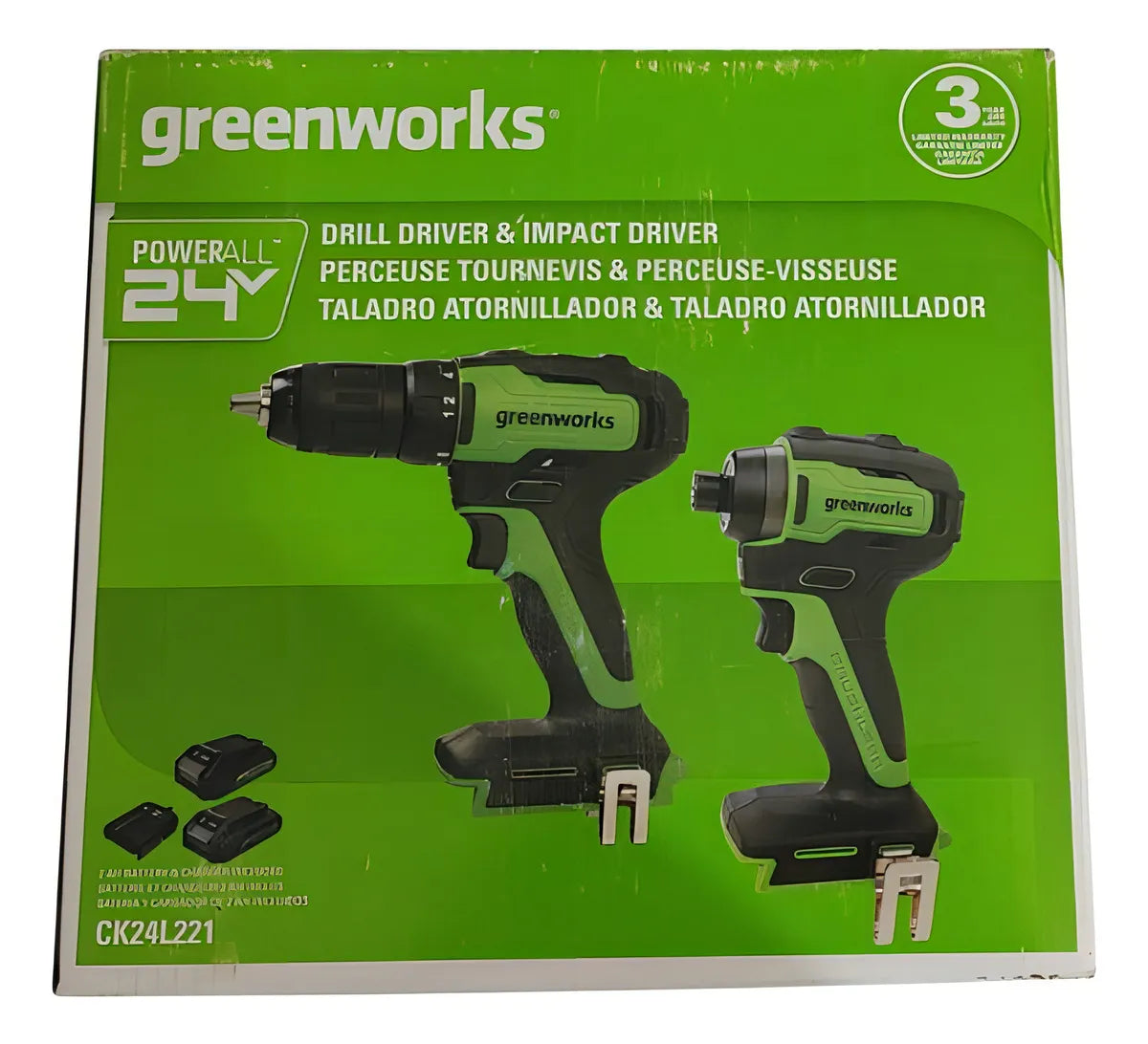 grado Profesional] Greenworks 24v Max Taladro Inalámbrico S Color Verde Frecuencia Sunrise Global Marketing, LLC Sunrise Global Marketing, LLC