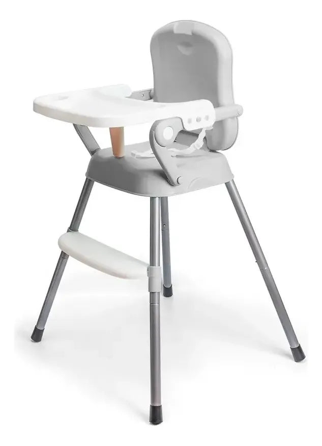 Silla Comedor Para Bebe Portátil Niños Color Niñ@s Gris