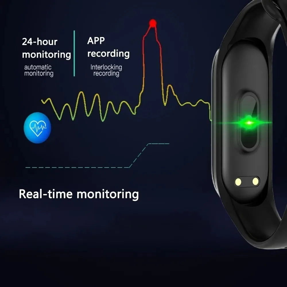 Reloj Digital Smart Band M4 Compatible Iphone/android Negro