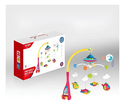 Movil Musical Cuna Para Bebe Proyector Y Control Remoto