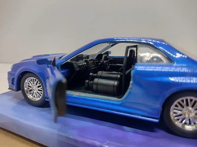 Brian´s Nissan Skyline Gt-r Rápido Y Furioso 1:32 Jada Color Azul Rey