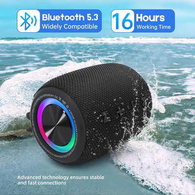 Altavoz Portátil Parlante Bluetooth Impermeable, 20w Negro