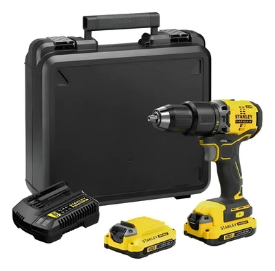 Taladro Percutor Inalámbrico 1/2 20v Stanley Sbd715c2k-b3