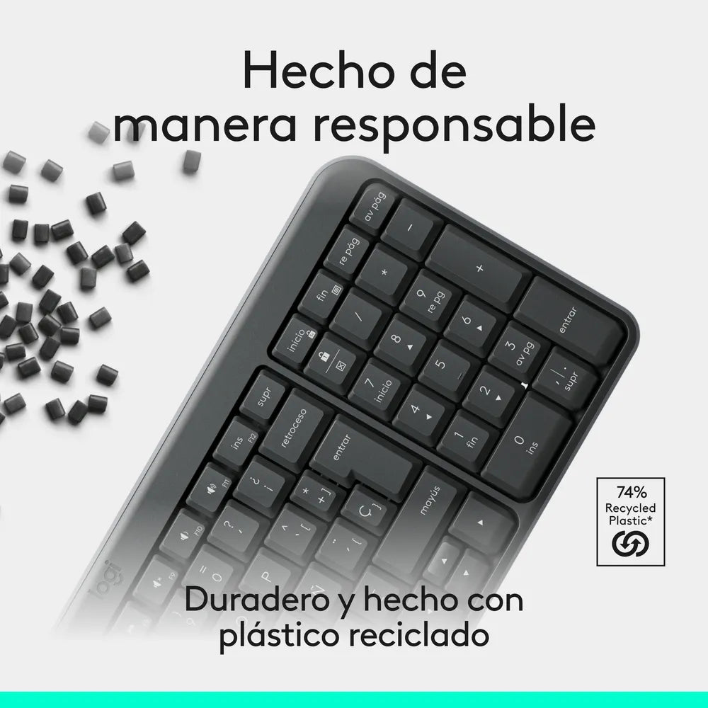 Teclado Inalámbrico Bluetooth Logitech K250 Negro