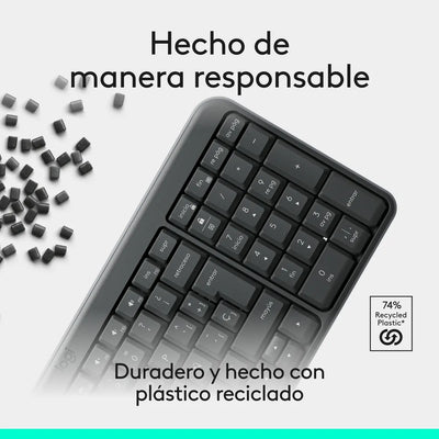 Teclado Inalámbrico Bluetooth Logitech K250 Negro