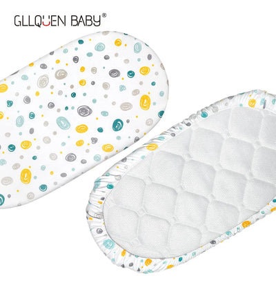 Gllquen Baby Paquete De 4 Sabanas De Moises, Transpirable, A