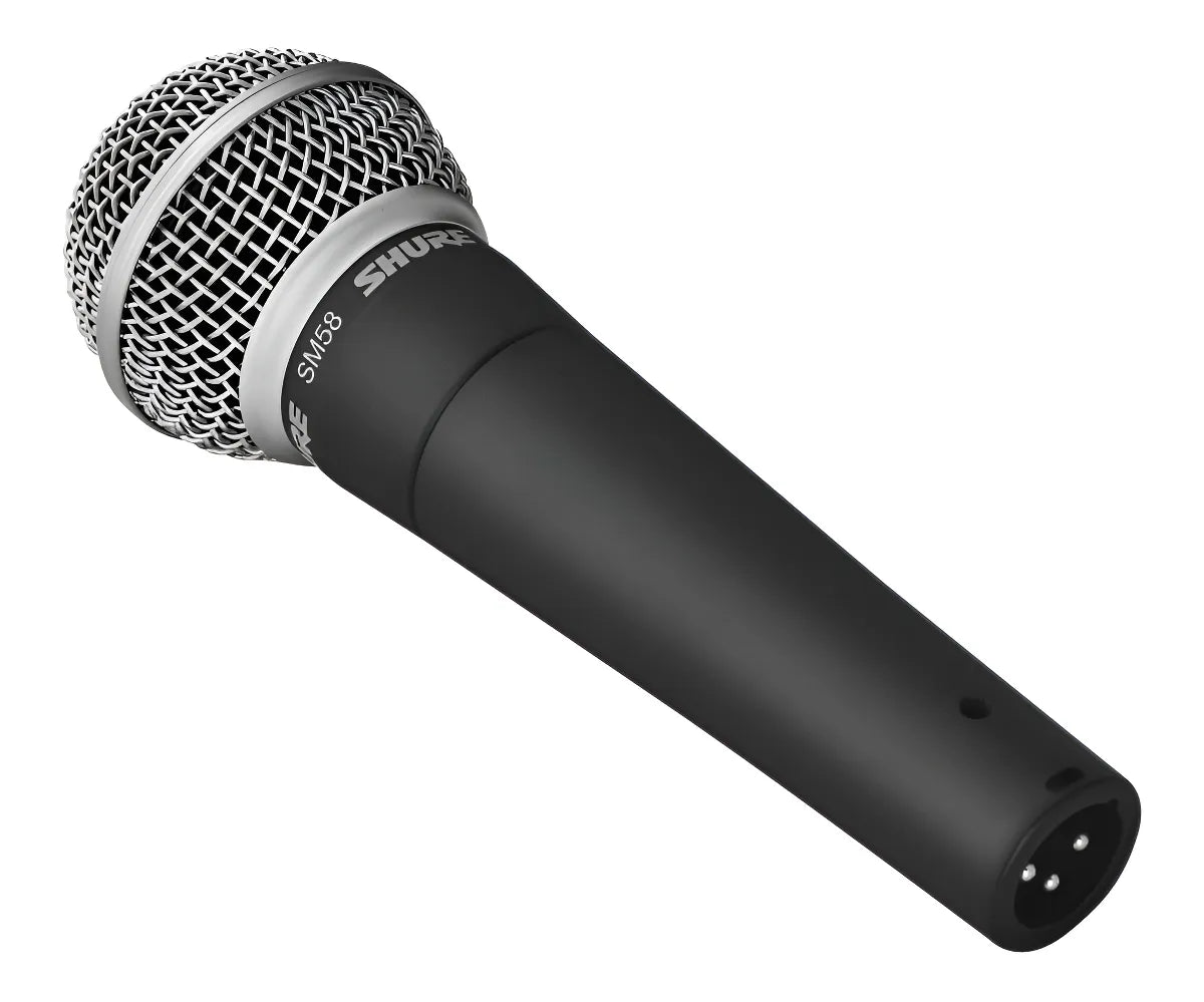 Micrófono Shure SM SM58-LC Dinámico Cardioide color gris oscuro y plateado