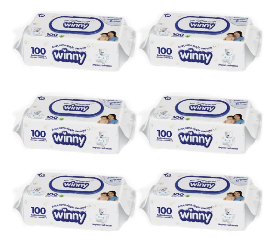 Toallitas Húmedas Aloe Vera Y Vitamina E 6 X 100