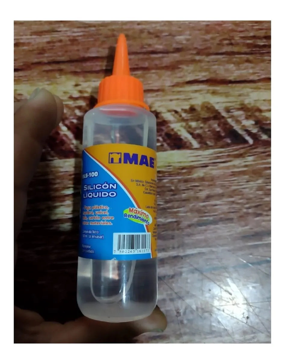 Silicona Liquida 100 Ml Pegar Madera Plastico Unicel Tela