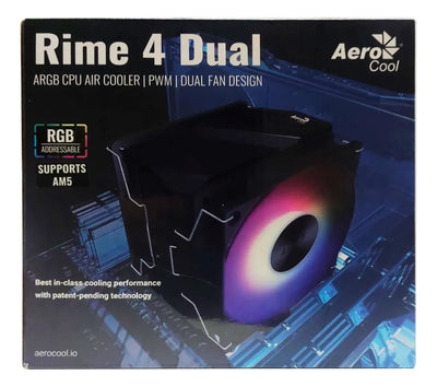 Cooler Cpu Aerocool Rime 4 Dual Argb Pwm Rgb Supports Am5