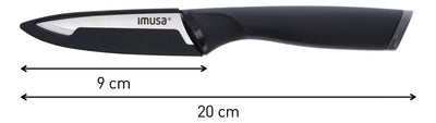 Cuchillo Para Pelar 9cm Imusa Talent Acero Inoxidable Color Negro