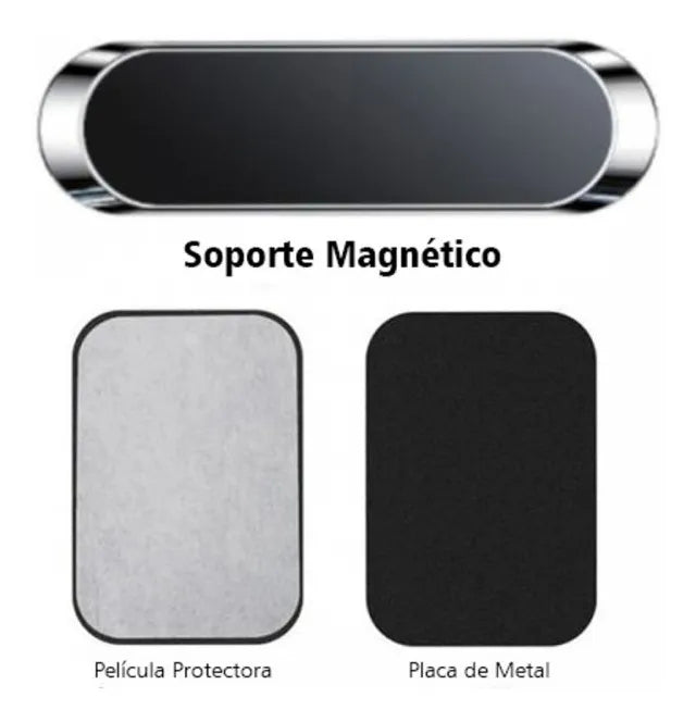 Porta Celular Magnético Imán Incorporado Con Adhesivo Carro