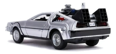 DeLorean II Volver al Futuro Jada Escala 1:32 Gris Metal Coleccionable