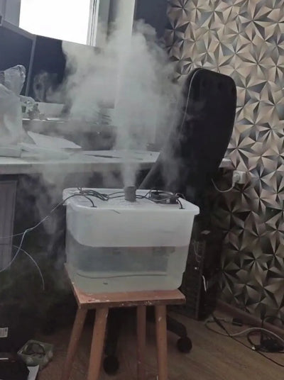 Kit Humidificador + Adaptador 24v, Incubadora, Vivero Negro