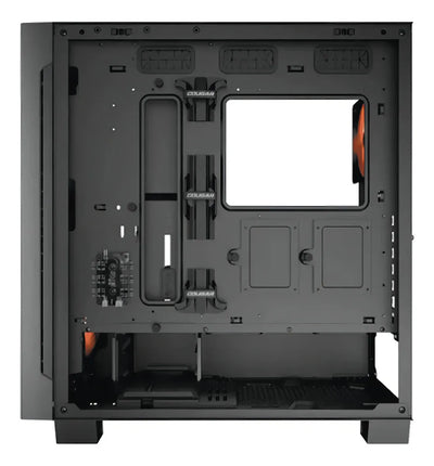 Funda Cougar Air Face Eco Rgb Mid Tower 7 Fans Gamer, color negro