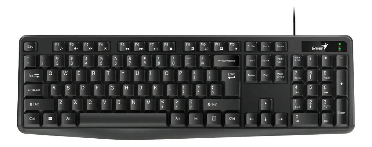Teclado Genius Kb-117 Multimedia Usb Universal Negro Español Idioma Español Color Del Teclado Negro