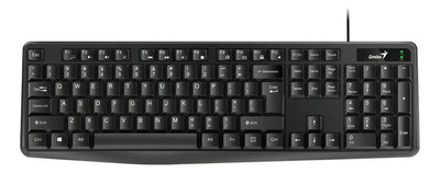 Teclado Genius Kb-117 Multimedia Usb Universal Negro Español Idioma Español Color Del Teclado Negro