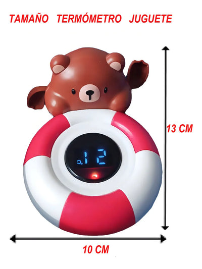 Termómetro Juguete Medición Digital Oso Baño Bebes Flotante Movimiento Diversión Seguridad Agua Bañera Grados Fahrenheit Celsius Alarma Color Temperatura Alta Baja Perfecta Material Seguro Sin Puntas