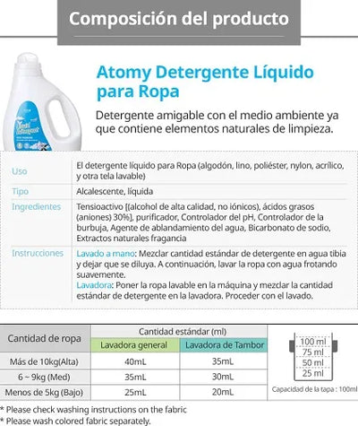 Atomy Jab/liqui/par/ropa 2kg