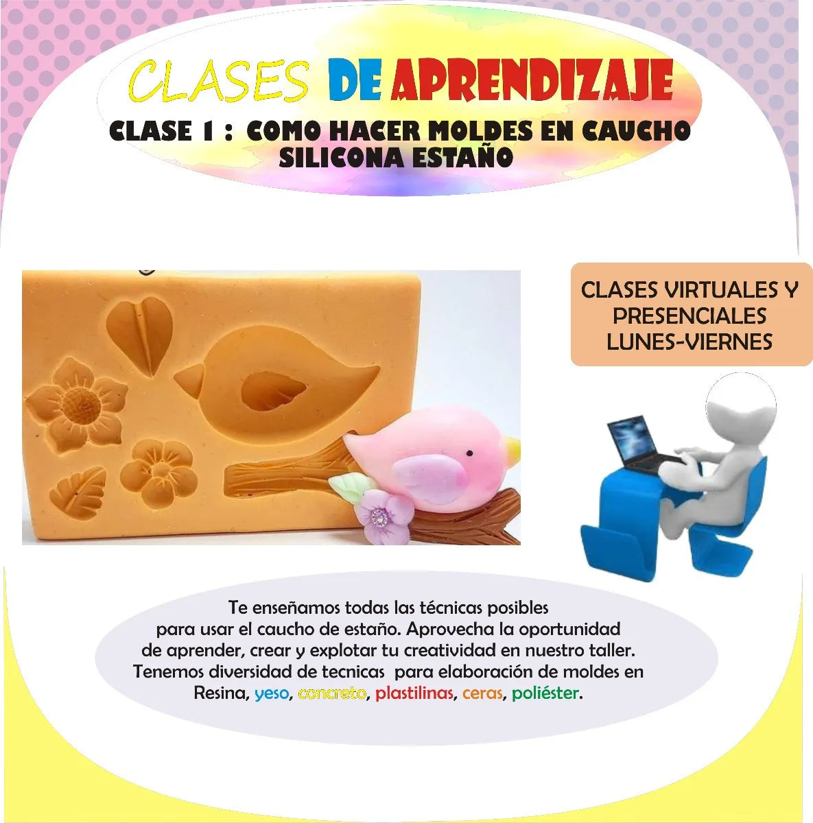 Caucho Silicona Mold 25 Estaño Liquido Moldes X500gescultura