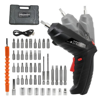 Destornillador Inalambrico Electrico 47 En 1 Recargable Negro