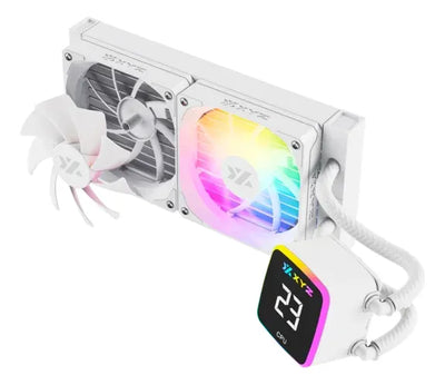 Cooler Xyz Aquapulse Aio 240mm Blanco Led 4 Pines