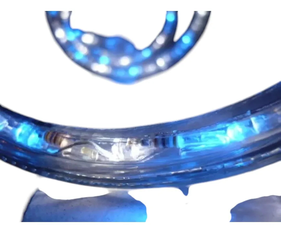 Manguera Led 3 Vias Luces Navideñas X 15mt Blanco Y Azul