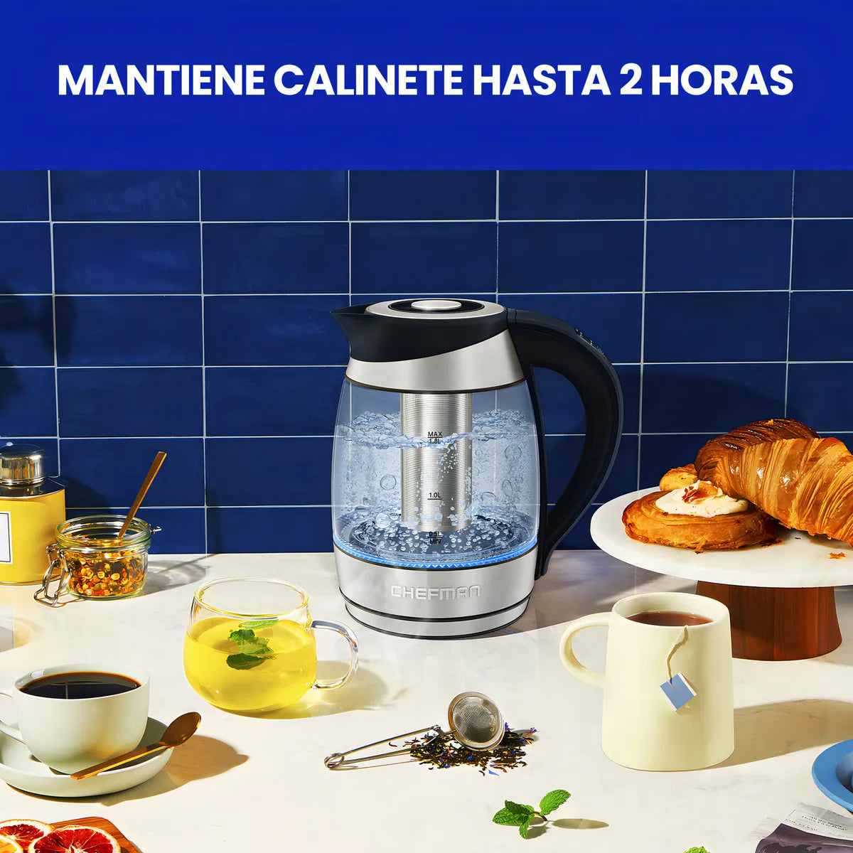 Lava Electrica Chefman Rj11-17-cti-rl 1.8 L Inox