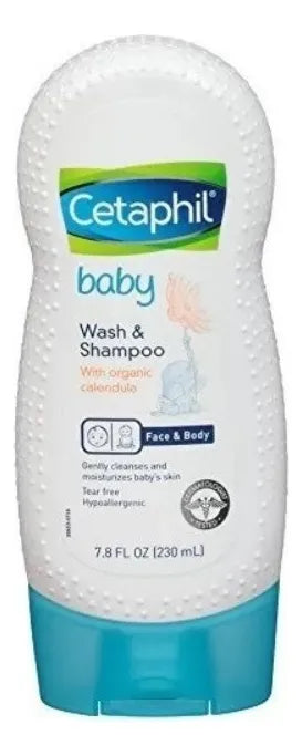 Cetaphil Baby Shampoo Y Jabon Cuerpo Bebes 7.8oz Calendula