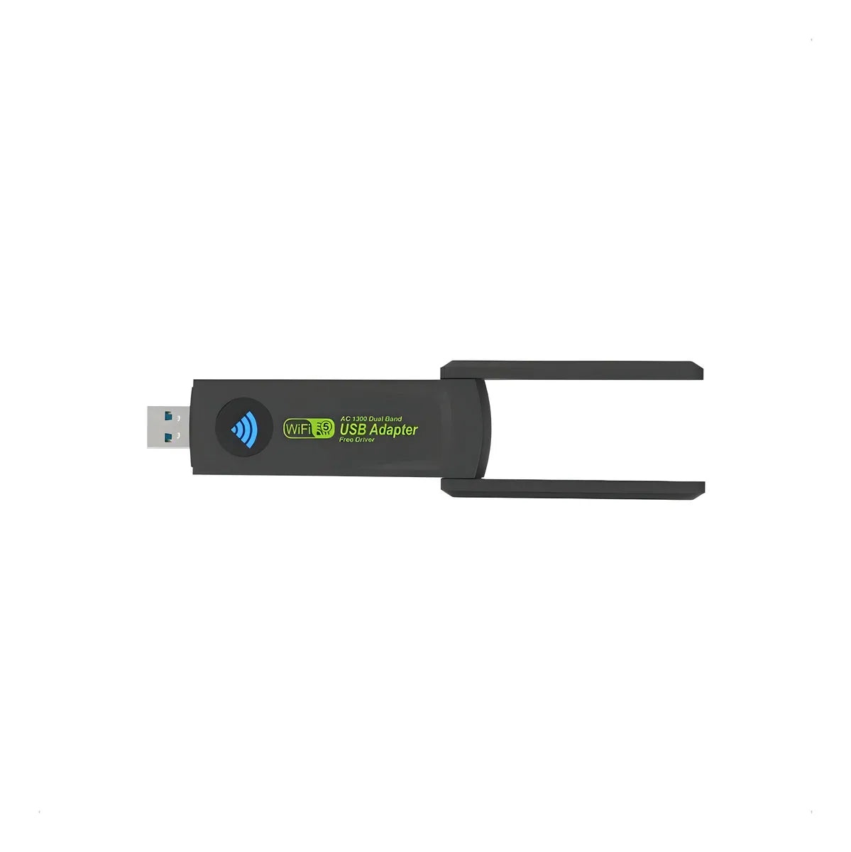 Adaptador Wifi de receptor USB inalámbrico de doble banda de 1300 Mbps