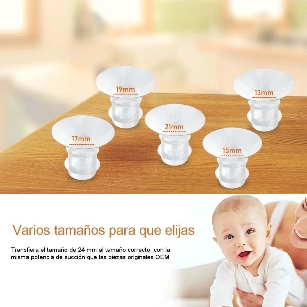 Insertos Convertidor Bridas Para Extractor Leche Materna X 5