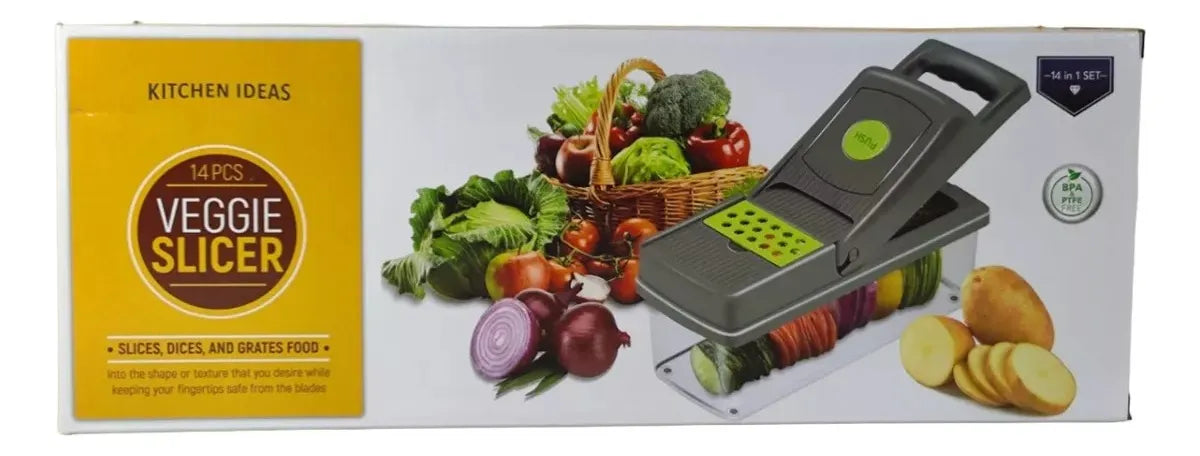 Rallador Cortador Picador Verduras Pelador Papa Manual Fruta Negro