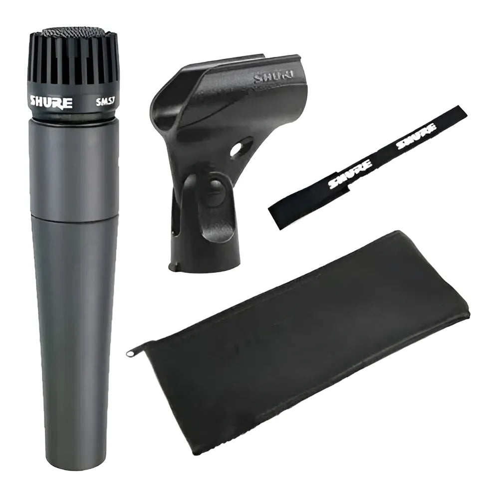 Micrófono Shure SM SM57-LC Dinámico Cardioide color negroS