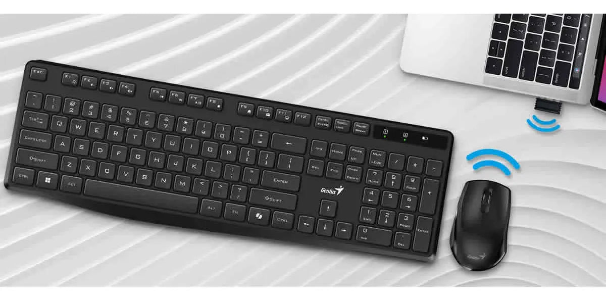 Combo Teclado + Mouse Inalambrico Genius Km-8206s Negro
