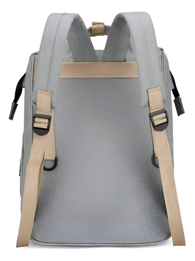 Mochila Pañalera Cuna Impermeable Multifunción Bebé Viaje Color Negro